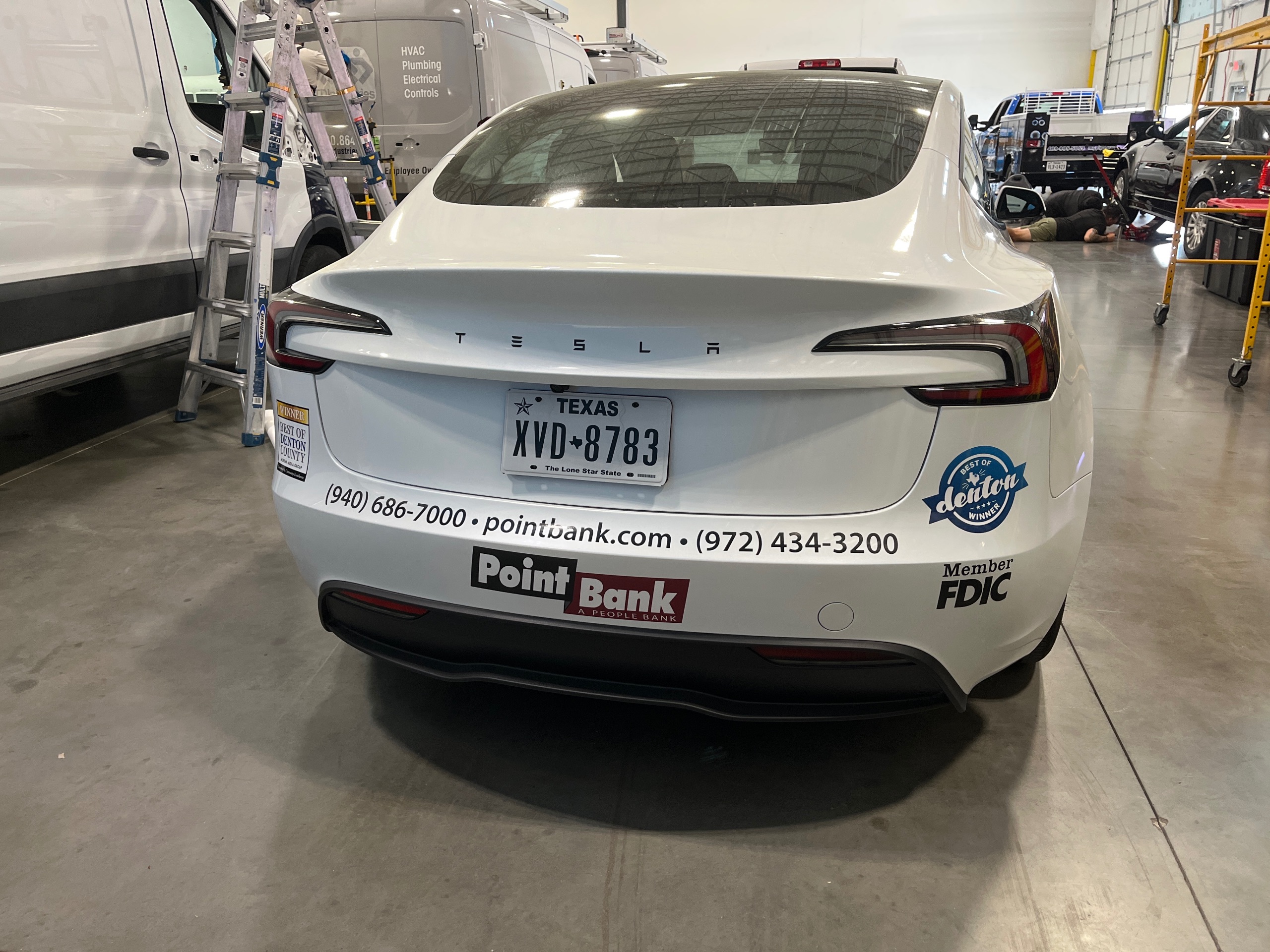 2026 Tesla Model 3 after its install